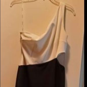 Black/White Elegant Maxi Dress